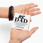 Leather Bracelet-Dad-When someone asks me Love You Forever Bracelet