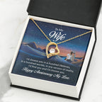 Unique Anniversary Gift for Wife - Loving Jewelry from Husband for Birthday, Valentine’s Day & Holidays - Forever Love Necklace