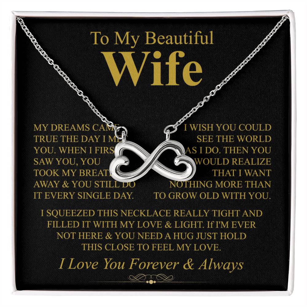 Heartfelt Gift for Wife from Husband - Romantic Jewelry for Special Occasions & Valentine’s Day - Endless Love Necklace