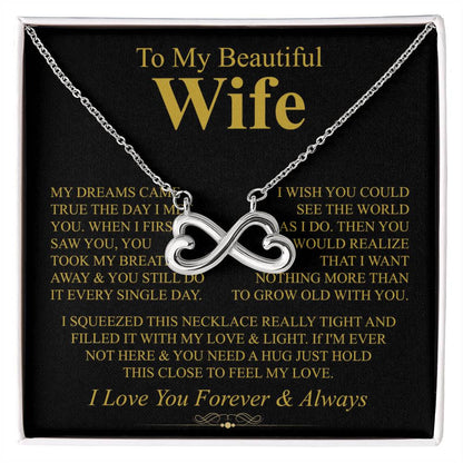 Heartfelt Gift for Wife from Husband - Romantic Jewelry for Special Occasions & Valentine’s Day - Endless Love Necklace