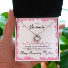 Anniversary Necklace, Loving Gift for Her, Celebrate Your Journey, Special Memories & Endless Bond, To My Soulmate
