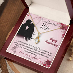 Anniversary Necklace, Thoughtful Gift for Her, Celebrate Love, Special Memories & Forever Promises, To My Beautiful Wife