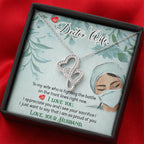 Perfect Gift for Doctor Wife - Meaningful Jewelry from Husband for Any Occasion Including Valentine’s Day - Heart-to-heart Pendant Necklace