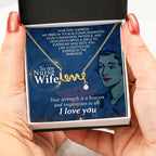 To My Nurse Wife Necklace Gift from Husband - Scripted Love Necklace