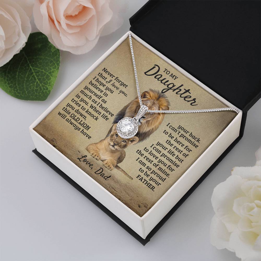 To My Daughter Necklace - I am so proud to be your father - Daughter Gift from Dad - Eternal Hope Necklace