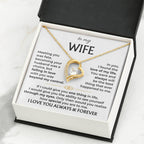 Love Gift for Wife from Husband - Sentimental Jewelry for Valentine’s Day, Anniversary, Birthday & Christmas - Forever Love Necklace