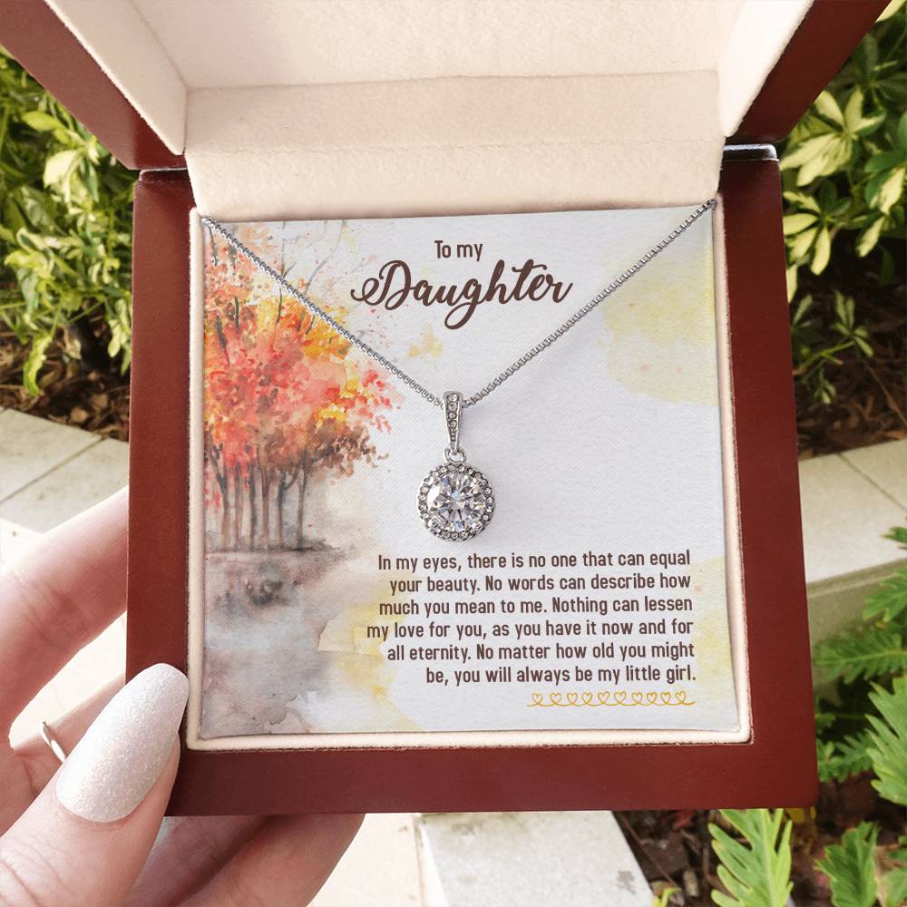 To My Daughter Necklace – Daughter Birthday & Graduation Jewelry Surprise – Eternal Hope Necklace