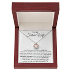 To My Future Wife Necklace - Best Romantic Jewelry Gift for Special Occasions & Love Appreciation - Crown Pendant Necklace