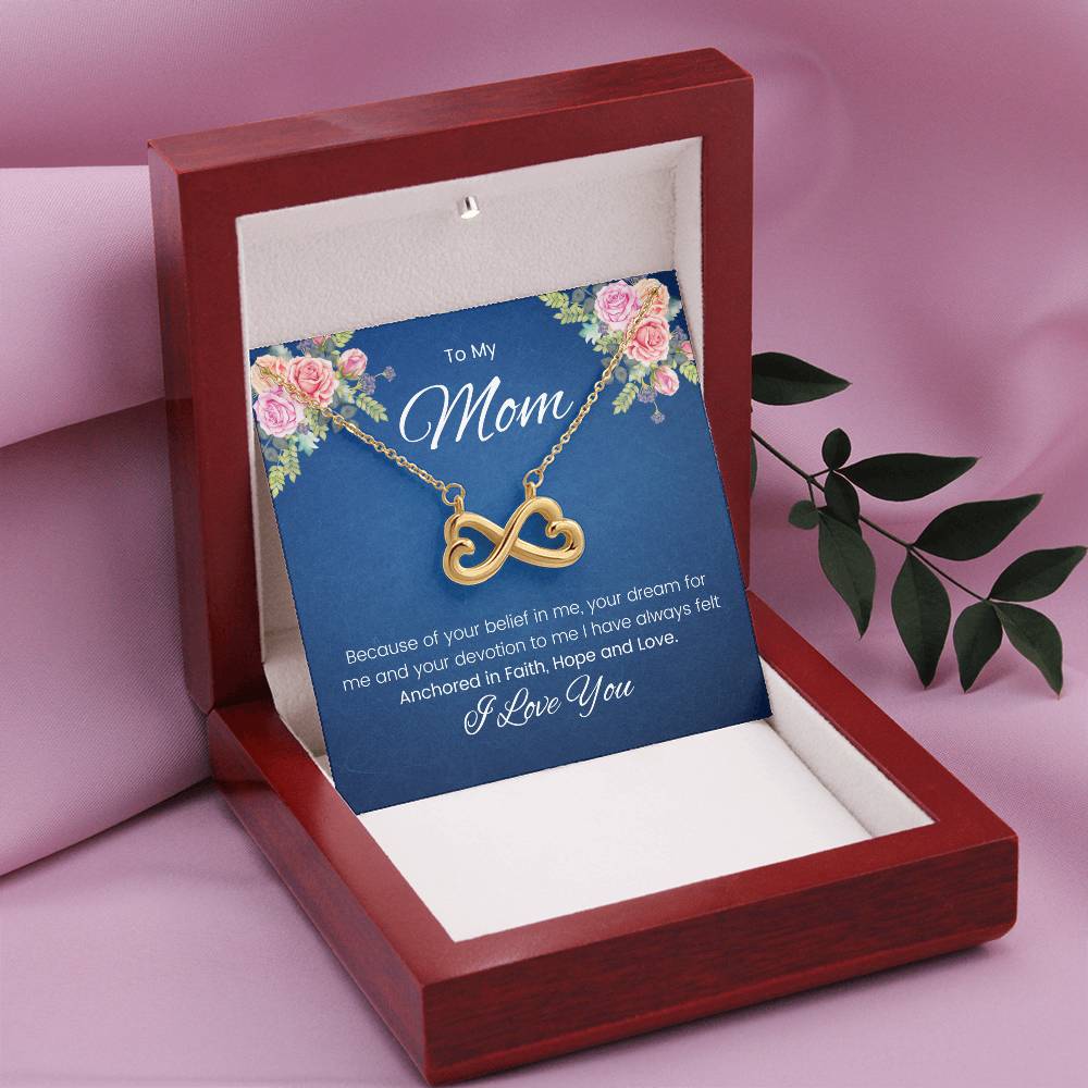 To My Mom - Endless Love Necklace - Mom Gift from Son/Daughter