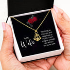 To My Wife Necklace - Emotional Jewelry Gift for Wife from Husband to Celebrate Love Every Day - Anchor Pendant Necklace
