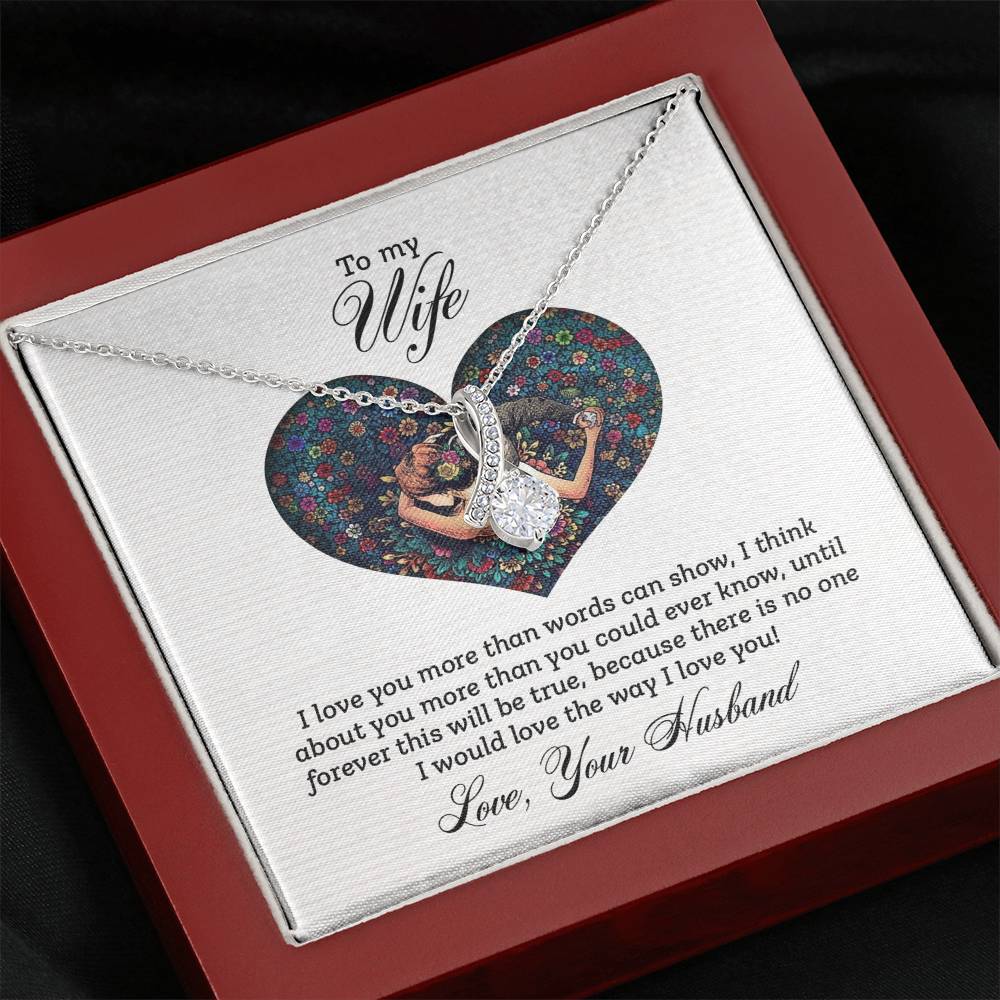 Meaningful Gift for Wife - Heartfelt Jewelry from Husband for Birthday, Anniversary, Valentine’s Day, Christmas - Alluring Beauty Necklace