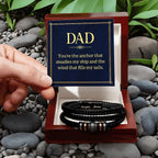 Dad - You're the anchor that steadies my ship - Gift for Dad - Love You Forever Bracelet