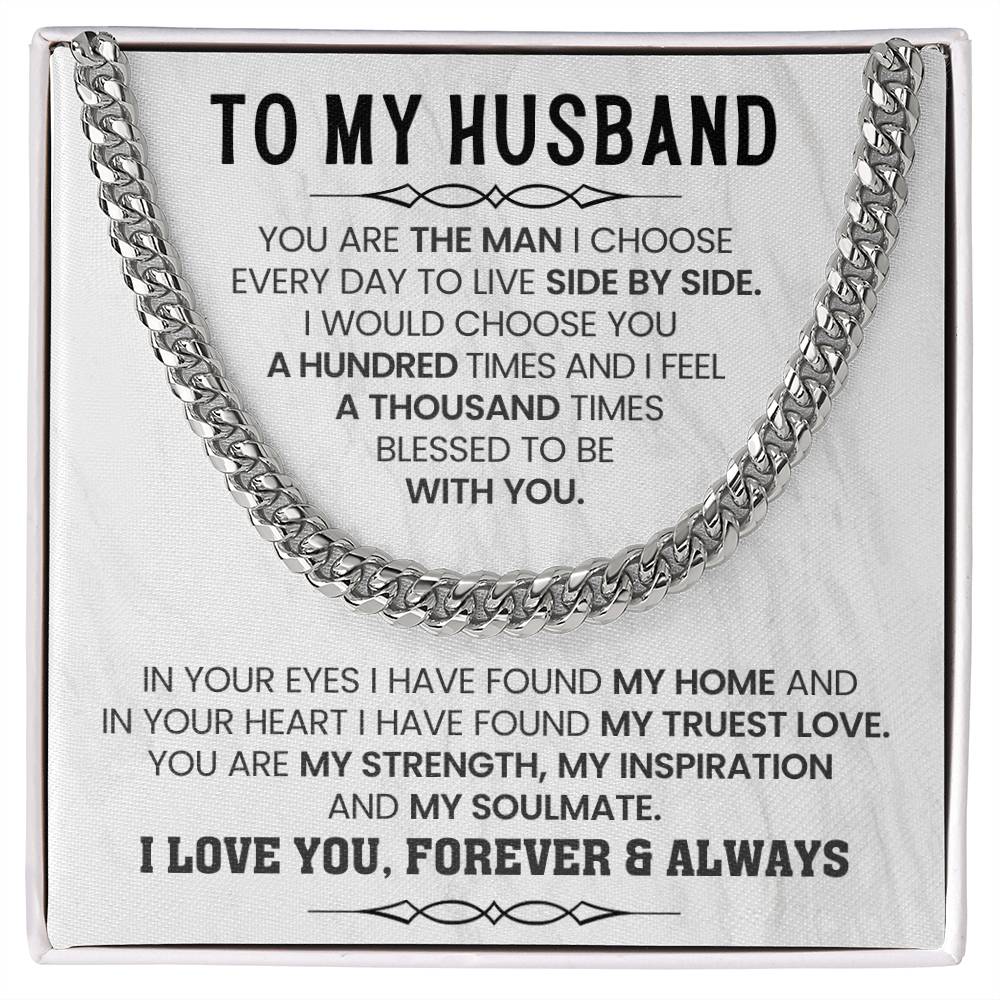 Cuban Link Chain Husband Gift – Birthday & Valentine’s Day from Wife