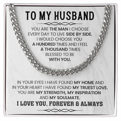 Cuban Link Chain Husband Gift – Birthday & Valentine’s Day from Wife