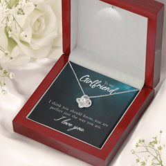 Necklace Gift, Thoughtful Jewelry for Girlfriend, Romantic Surprise with Heartfelt Message Card, Sweet Keepsake for Her, To My Lovely Girlfriend