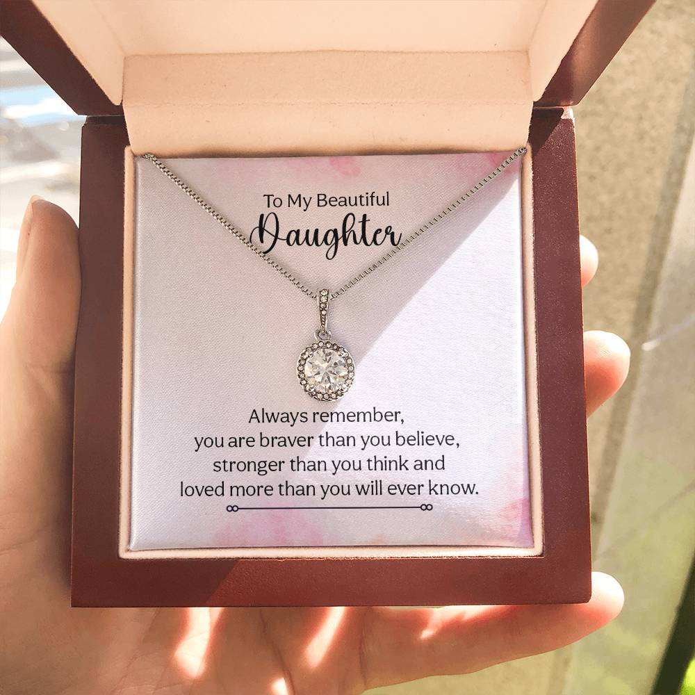 To My Daughter Necklace – Birthday Graduation Special Gift for Daughter – Eternal Hope Necklace