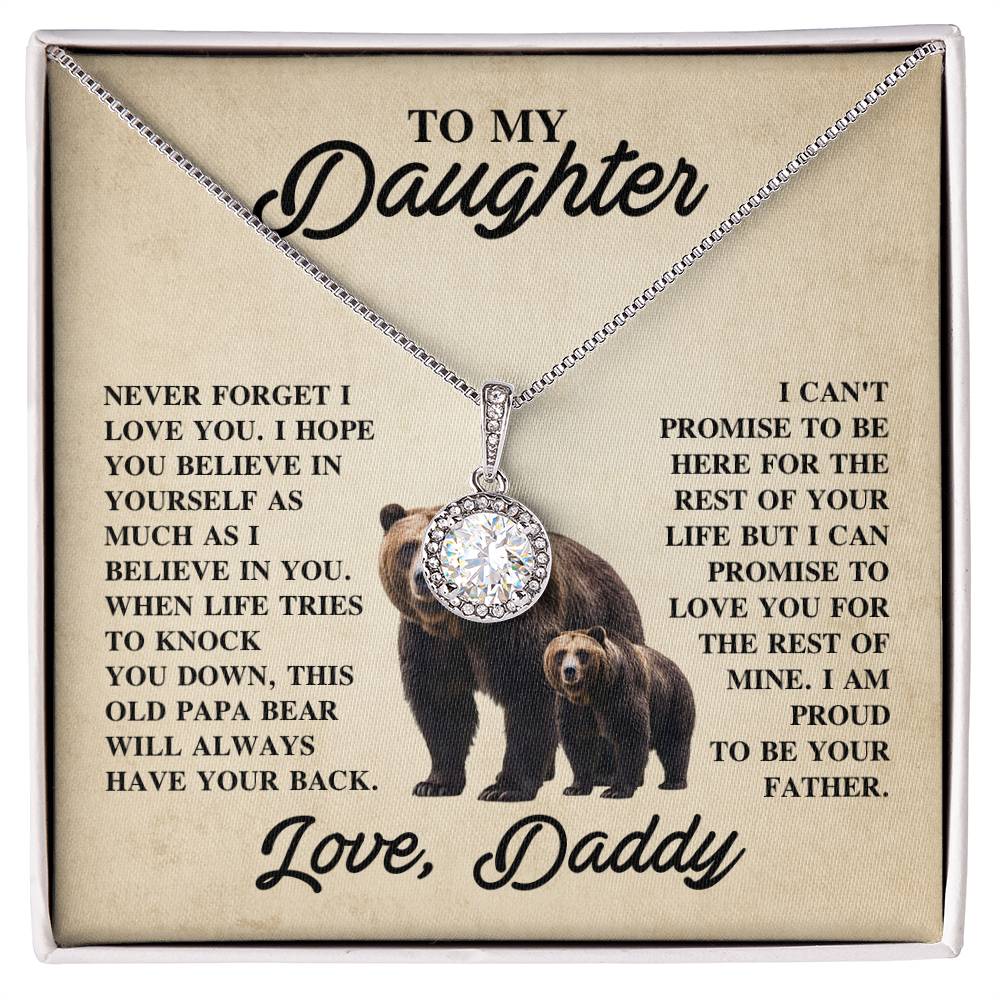 To My Daughter Necklace - Holiday Gift for Daughter from Daddy - Eternal Hope Necklace
