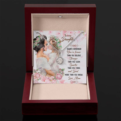 To My Daughter Necklace – Gift for Daughter from Mom – Eternal Hope Necklace