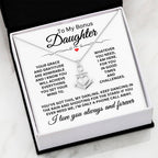 To My Daughter - I love you always and forever - Anchor Pendant Necklace Gift for Daughter