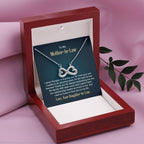To My Mother In Law - I never thought I'd find the one till I met your son Endless Love Necklace - Gift for MIL