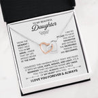 Birthday Gift for Daughter - Interlocking Hearts Necklace for Her