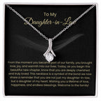 To My Daughter In Law - Alluring Beauty Necklace - Gift for Daughter in Law