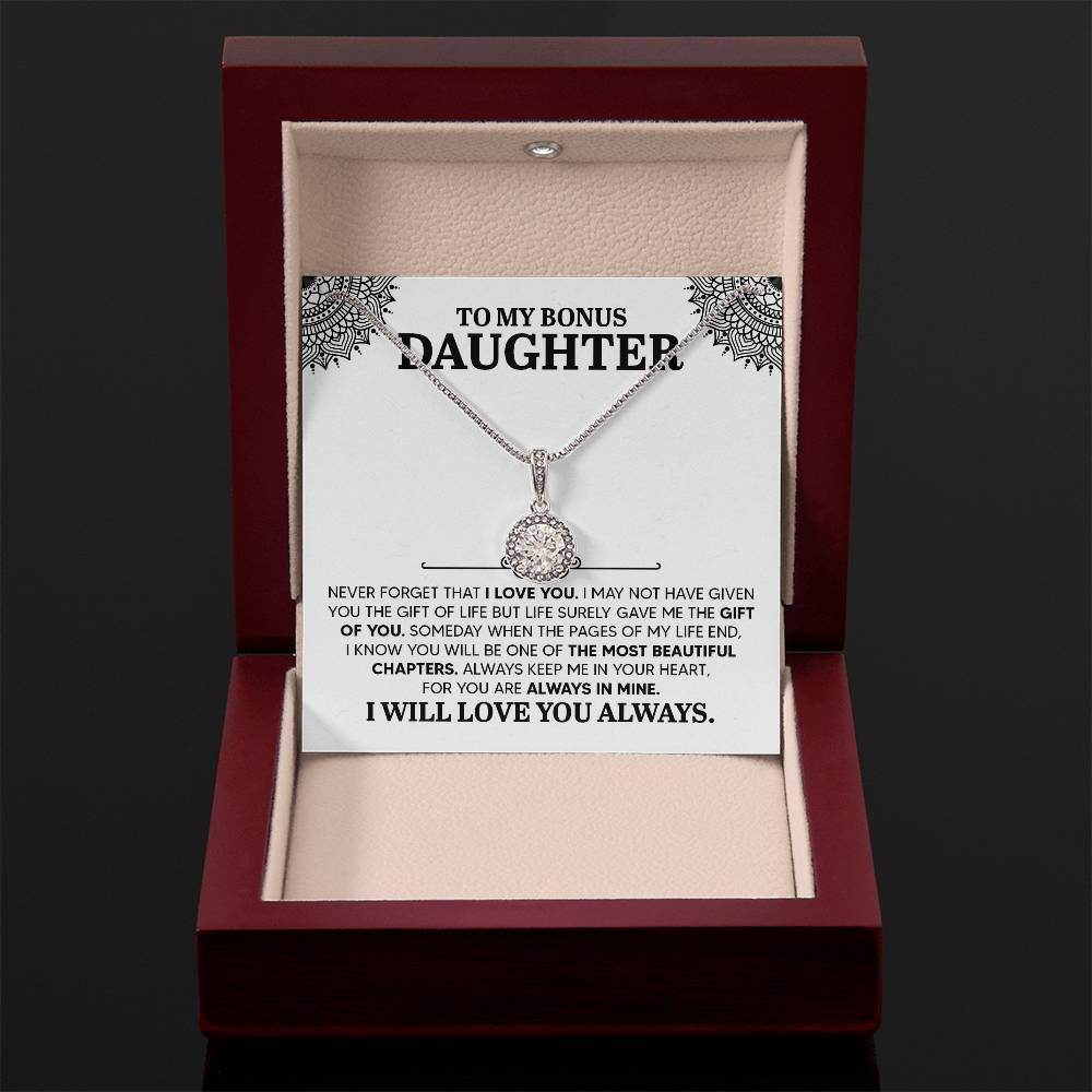 To My Daughter Necklace – Daughter Gift for Valentine’s and Graduation – Eternal Hope Necklace