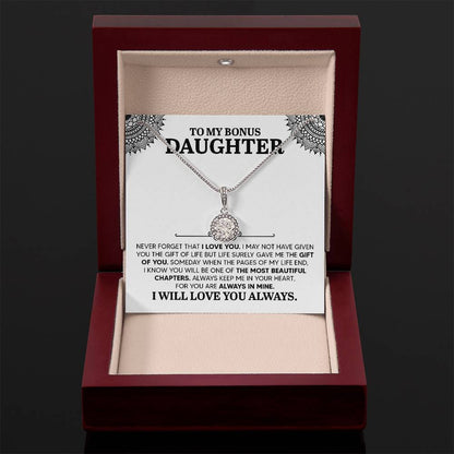 To My Daughter Necklace – Daughter Gift for Valentine’s and Graduation – Eternal Hope Necklace