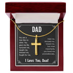 Dad - You are a man like no other - Present for Dad - Artisan Cross Necklace