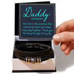 Daddy - your love is like sunshine - Gift for Dad - Love You Forever Bracelet
