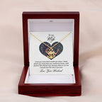 To My Wife Necklace - Romantic Keepsake Jewelry Gift from Husband for Special Days & Valentine’s Love - Anchor Pendant Necklace