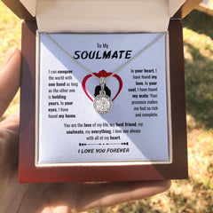 Future Wife Necklace Gift, Romantic Jewelry For Fiancée, Soulmate Pendant, Anniversary Gift For Her, To My Soulmate
