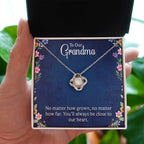 To Our Grandma - You will always be close to our heart - Gift for Grandmother - Love Knot Necklace