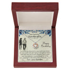 To My Granddaughter Necklace – Valentine’s Day & Graduation Gift for Granddaughter from Grandpa – Crown Pendant Necklace