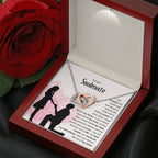 To My Soulmate Necklace - Soulmate Jewelry for Valentine’s Day & Gifts for Her - Interlocking Hearts Necklace