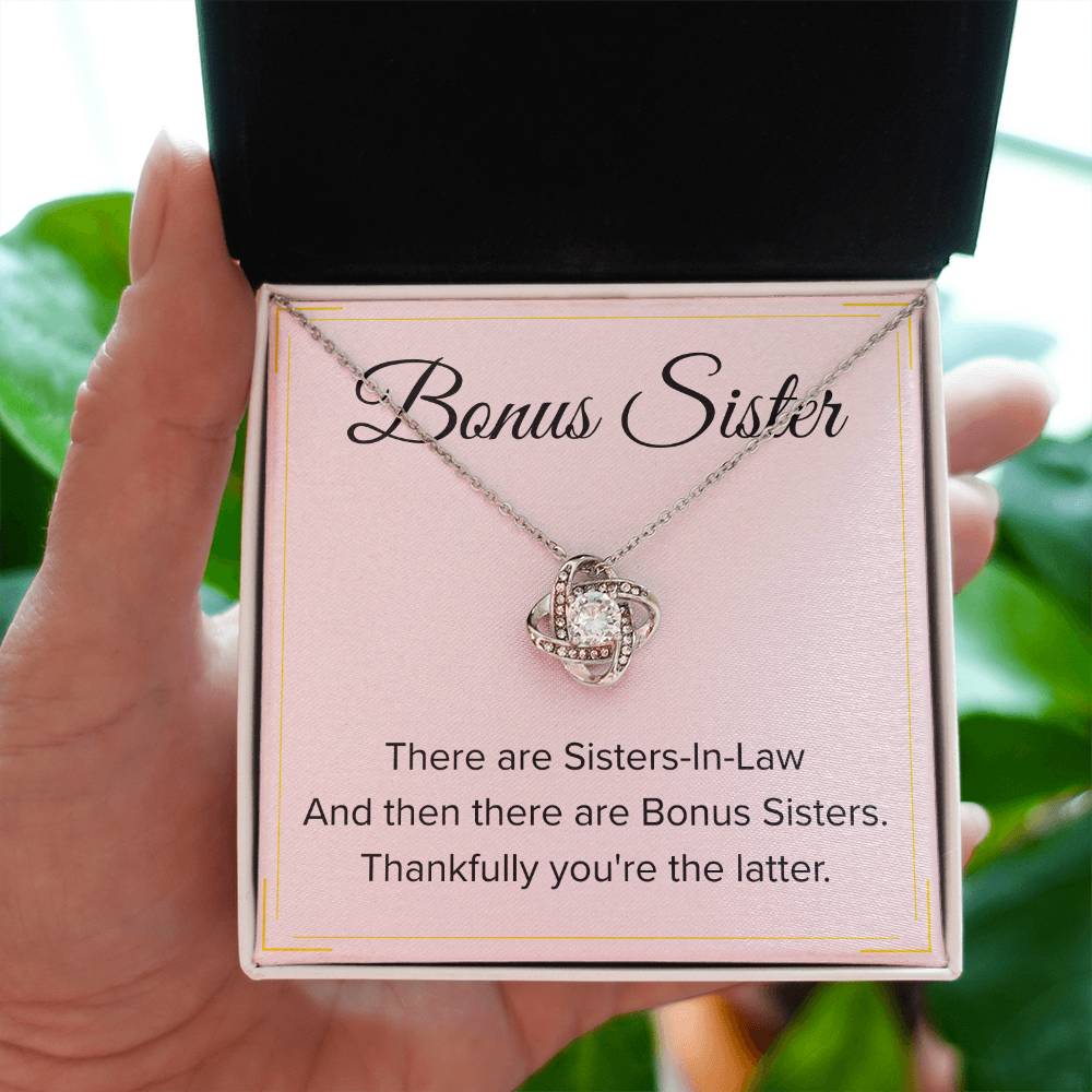 Bonus Sister Necklace Gift - Love Knot Necklace
