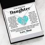 Beautiful Gift for Daughter from Mom - Anchor Pendant Necklace