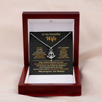 Wife Birthday Gift from Husband - Romantic Jewelry for Valentine’s Day & Anniversaries - Anchor Pendant Necklace