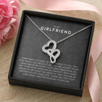 Gift for Girlfriend Necklace - Romantic Jewelry for Valentine’s Day, Birthday & Special Relationship Moments - Heart-to-heart Pendant Necklace