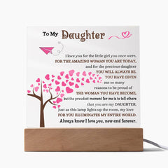 Birthday Gift for Daughter, Acrylic Plaque for Daughter, To My Daughter