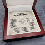 To My Granddaughter Necklace – Birthday Graduation Keepsake for Granddaughter – Crown Pendant Necklace