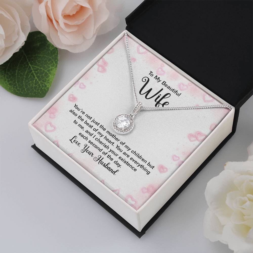 To My Wife Gift from Husband - Romantic Jewelry for Birthday & Anniversary Celebrations - Eternal Hope Necklace
