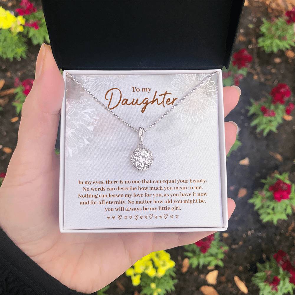 To My Daughter Necklace – Daughter Necklace for Graduation & Birthday Events – Eternal Hope Necklace