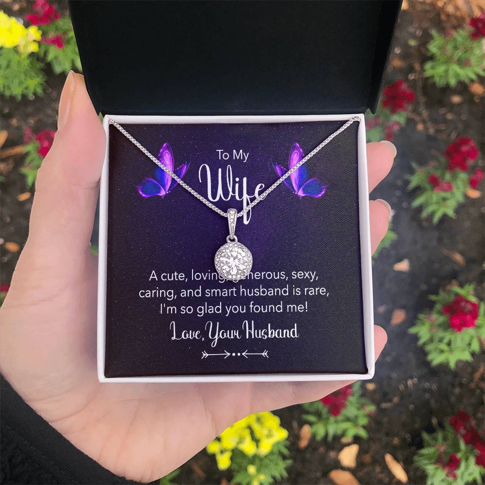 To My Wife Necklace - Meaningful Jewelry for Wife from Husband for Valentine’s Day, Christmas & Any Special Occasion - Eternal Hope Necklace