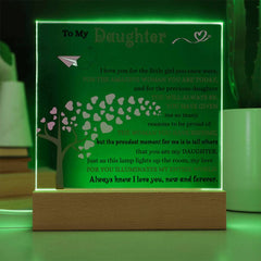 Birthday Gift for Daughter, Acrylic Plaque for Daughter, To My Daughter