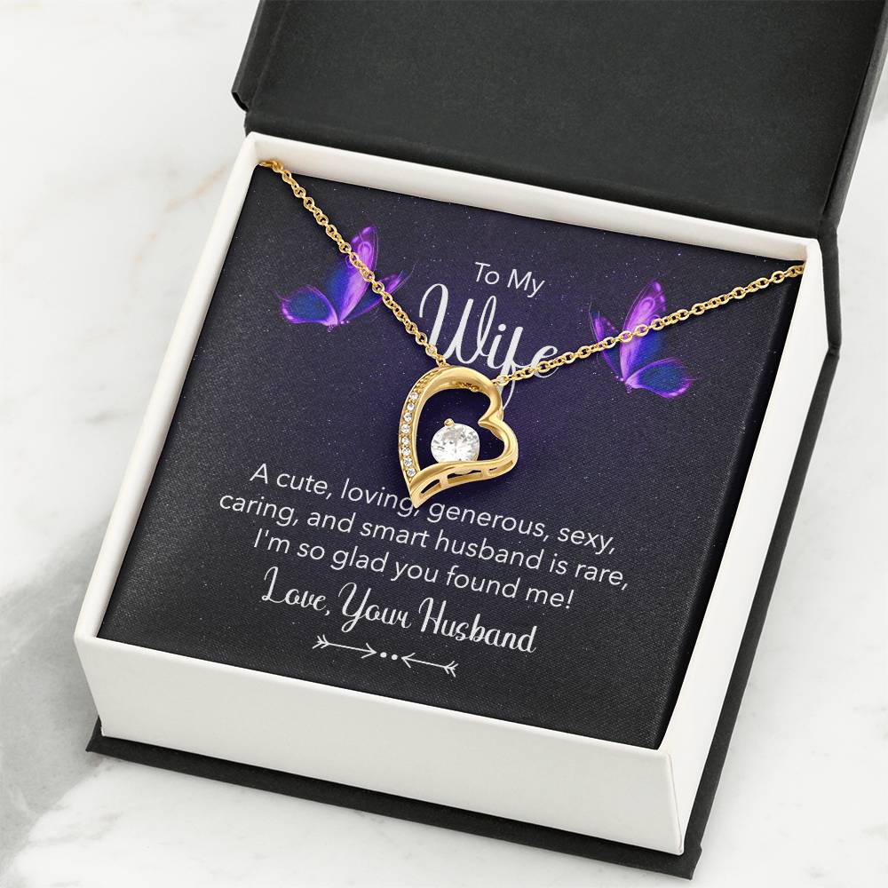 Sweet Gift for Wife from Husband - Romantic Jewelry for Everyday Love - Forever Love Necklace