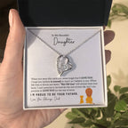 To My Daughter Necklace - Emotional Jewelry from Dad to Celebrate Love Every Day & Always - Forever Love Necklace