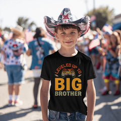 Promoted To Big Brother-black Teen Brother Black Tee