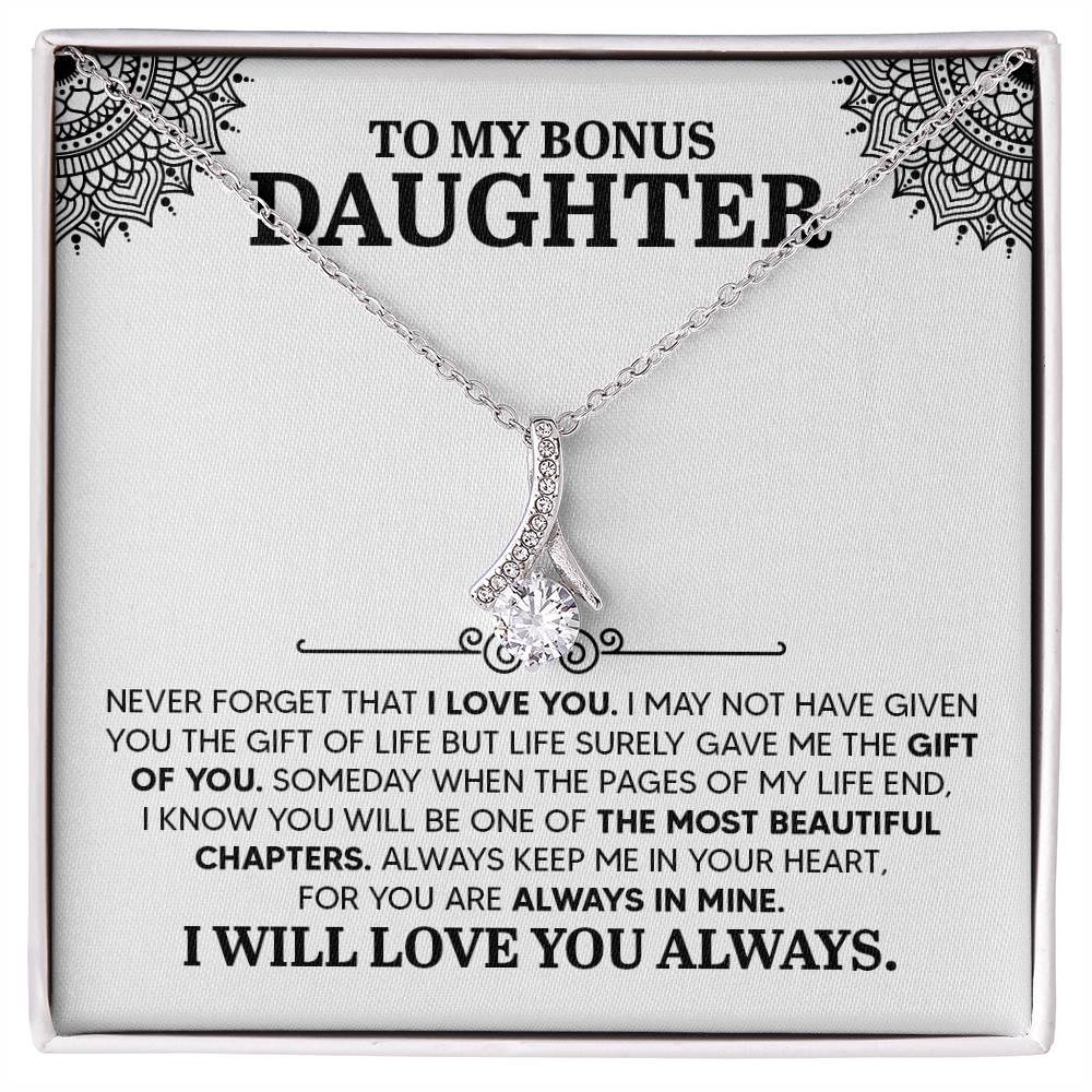 To My Daughter Necklace – Birthday Christmas Gift Necklace for Daughter – Alluring Beauty Necklace