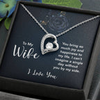 Emotional Wife Gift - Loving Jewelry from Husband for Birthday, Valentine’s Day & Anniversary - Forever Love Necklace